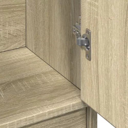  sonoma tölgy színű szerelt fa mosdószekrény 63 x 29 x 55 cm