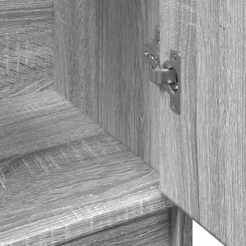  szürke sonoma színű szerelt fa mosdószekrény 63 x 29 x 55 cm