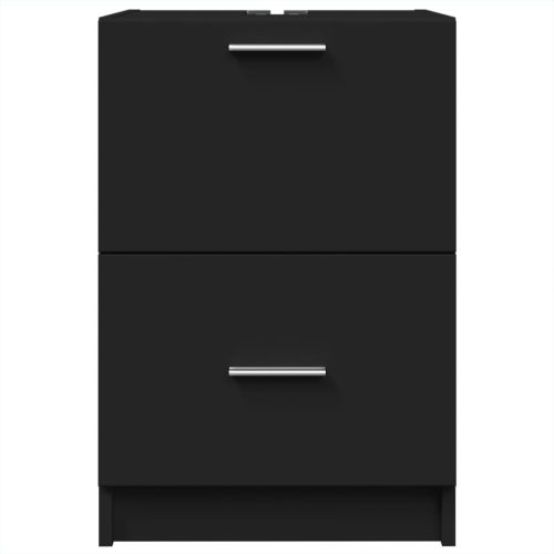  fekete szerelt fa mosdószekrény 40 x 37 x 59 cm