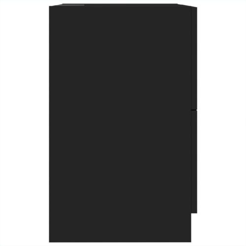  fekete szerelt fa mosdószekrény 40 x 37 x 59 cm