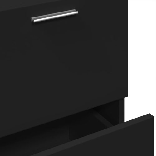  fekete szerelt fa mosdószekrény 40 x 37 x 59 cm