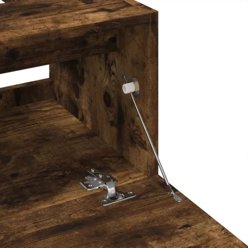  füstös tölgy színű szerelt fa mosdószekrény 40 x 37 x 59 cm