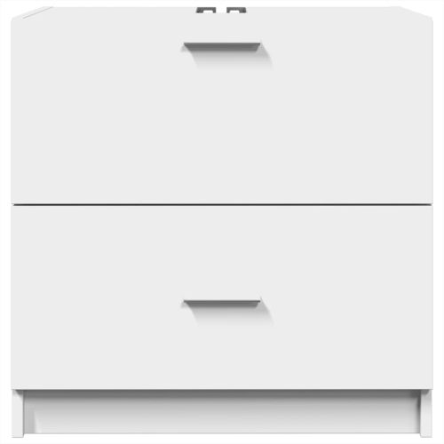  fehér szerelt fa mosdószekrény 59 x 37 x 59 cm