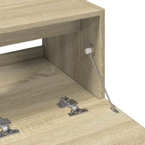  sonoma tölgy színű szerelt fa mosdószekrény 78x37x59 cm