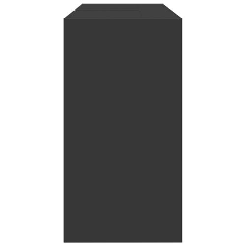  fekete szerelt fa mosdószekrény 90 x 29 x 55 cm