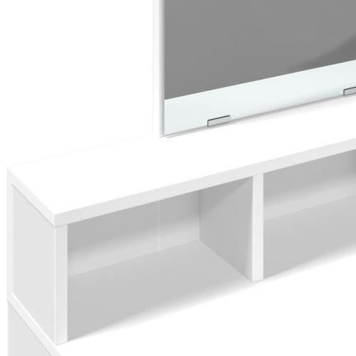  fehér fésülködőasztal tükörrel 80 x 41 x 144,5 cm