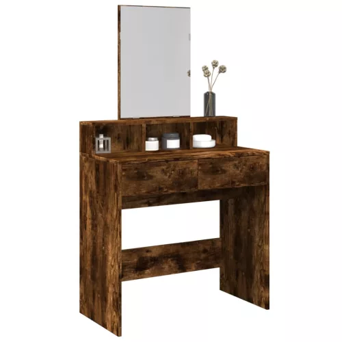  füstös tölgy színű fésülködőasztal tükörrel 80 x 41 x 144,5 cm