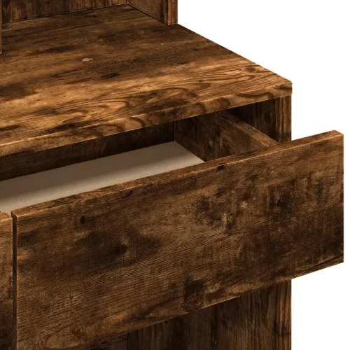  füstös tölgy színű fésülködőasztal tükörrel 80 x 41 x 144,5 cm