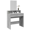  szürke sonoma színű fésülködőasztal tükörrel 80 x 41 x 144,5 cm