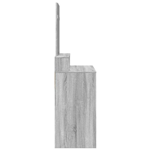  szürke sonoma színű fésülködőasztal tükörrel 80 x 41 x 144,5 cm