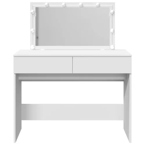  fehér fésülködőasztal LED-del 100 x 40 x 130 cm