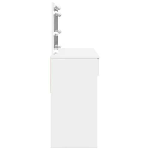  fehér fésülködőasztal LED-del 100 x 40 x 130 cm