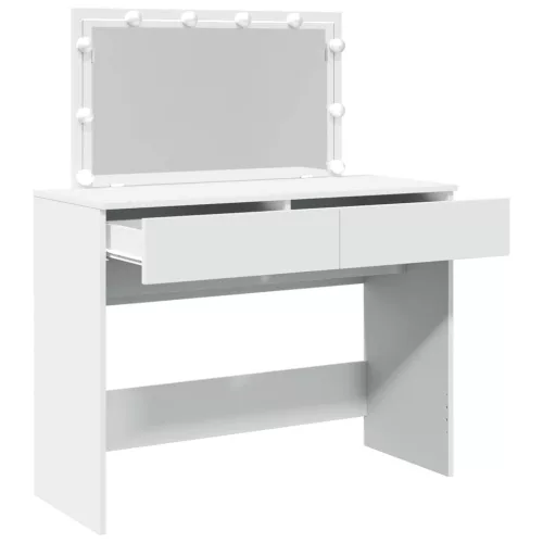  fehér fésülködőasztal LED-del 100 x 40 x 130 cm