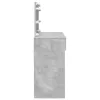  betonszürke fésülködőasztal LED-del 100 x 40 x 120 cm