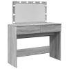  szürke sonoma színű fésülködőasztal LED-del 100 x 40 x 120 cm