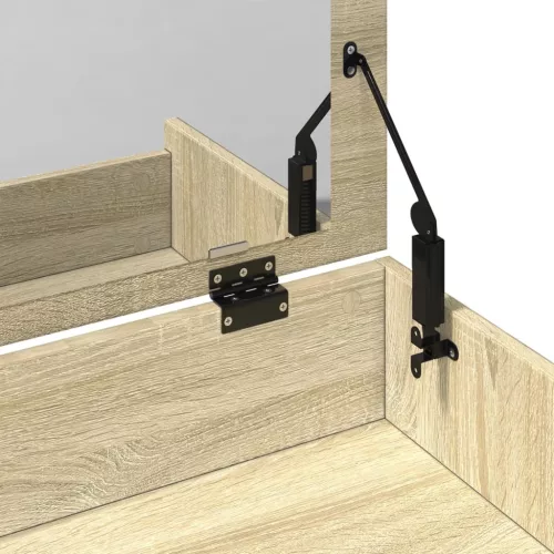  sonoma tölgy színű fésülködőasztal és ülőke 60x40x113,5 cm