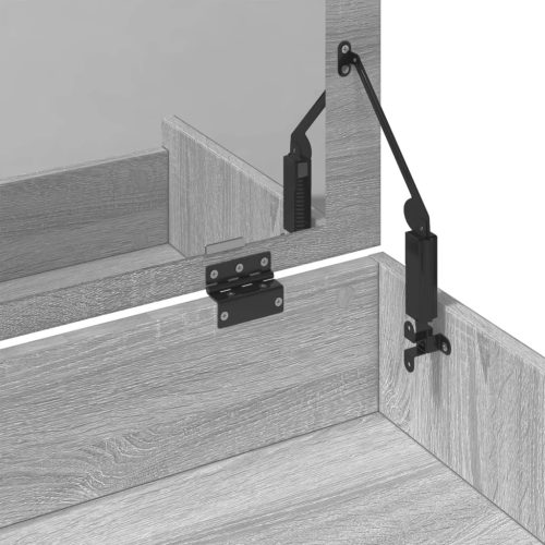  szürke sonoma színű fésülködőasztal és ülőke 60x40x113,5 cm