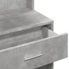 betonszürke fésülködőasztal szekrénnyel 80 x 35 x 132 cm