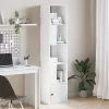  fehér szerelt fa könyvespolc 40 x 36 x 189 cm