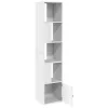  fehér szerelt fa könyvespolc 40 x 36 x 189 cm