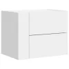  2 db fehér falra szerelhető éjjeliszekrény 45 x 30 x 35 cm
