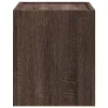  barna tölgy színű falra szerelhető éjjeliszekrény 45x30x35 cm