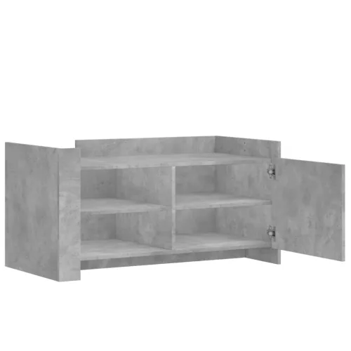  betonszürke szerelt fa dohányzóasztal 100 x 50 x 50 cm