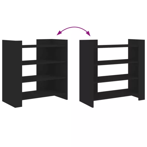  fekete szerelt fa tálalóasztal 73,5 x 35 x 75 cm