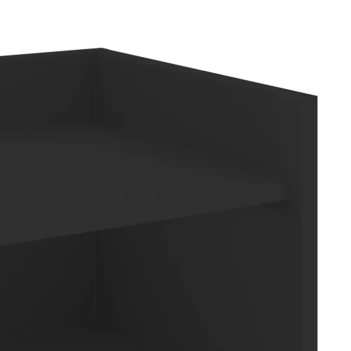  fekete szerelt fa tálalóasztal 73,5 x 35 x 75 cm