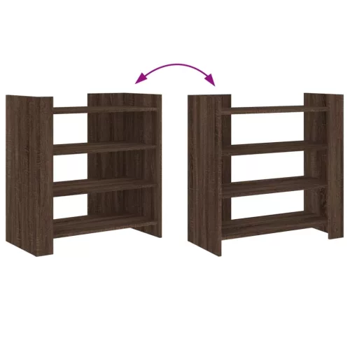  barna tölgy színű szerelt fa tálalószekrény 73,5 x 35 x 75 cm