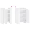  fehér szerelt fa tálalószekrény 45 x 35 x 75 cm