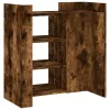  füstös tölgy színű szerelt fa tálalószekrény 73,5 x 35 x 75 cm
