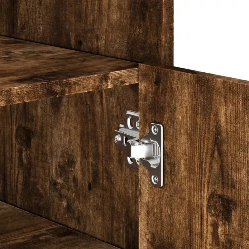  füstös tölgy színű szerelt fa tálalószekrény 73,5 x 35 x 75 cm