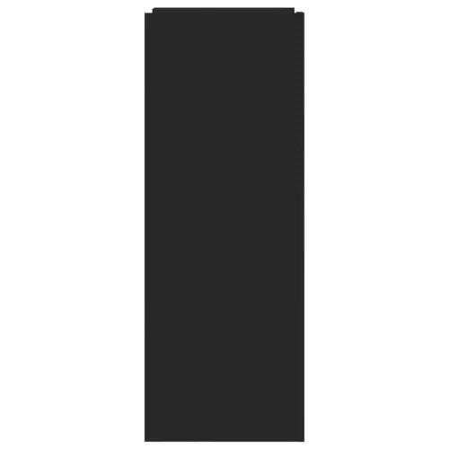  fekete szerelt fa cipőszekrény 74,5 x 37,5 x 100 cm