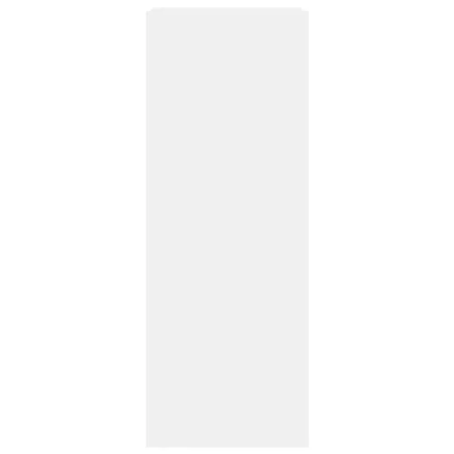  fehér szerelt fa cipőszekrény 52 x 37,5 x 100 cm