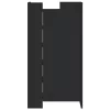  fekete szerelt fa cipőszekrény 52 x 37,5 x 100 cm