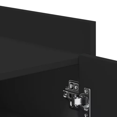  fekete szerelt fa cipőszekrény 52 x 37,5 x 100 cm