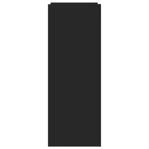  fekete szerelt fa cipőszekrény 52 x 37,5 x 100 cm