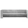  betonszürke szerelt fa fali polc 100 x 35 x 30,5 cm
