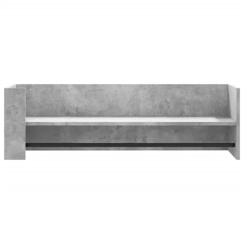  betonszürke szerelt fa fali polc 100 x 35 x 30,5 cm