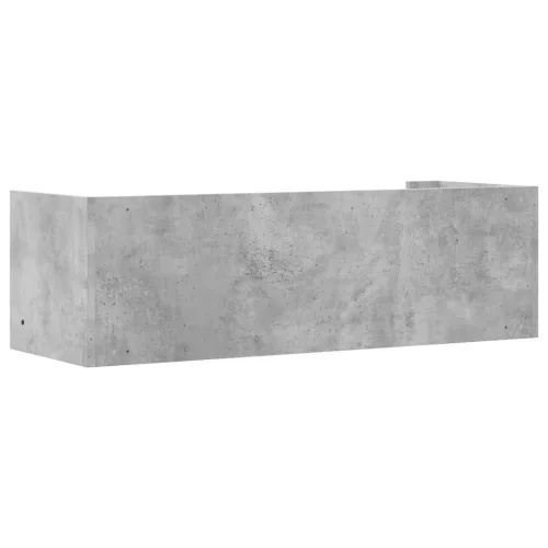  betonszürke szerelt fa fali polc 100 x 35 x 30,5 cm