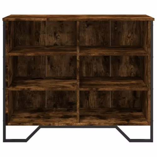 sonoma tölgy színű szerelt fa tálalószekrény 91 x 35,5 x 74,5cm