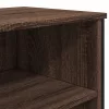  barna tölgyszínű szerelt fa tálalószekrény 101 x 35,5 x 74,5 cm