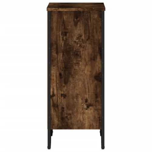  füstös tölgy színű szerelt fa könyvszekrény 50 x 31 x 74,5 cm