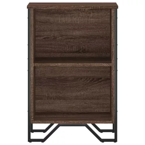  barna tölgy színű szerelt fa könyvszekrény 50 x 31 x 74,5 cm