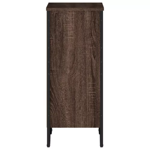  barna tölgy színű szerelt fa könyvszekrény 50 x 31 x 74,5 cm