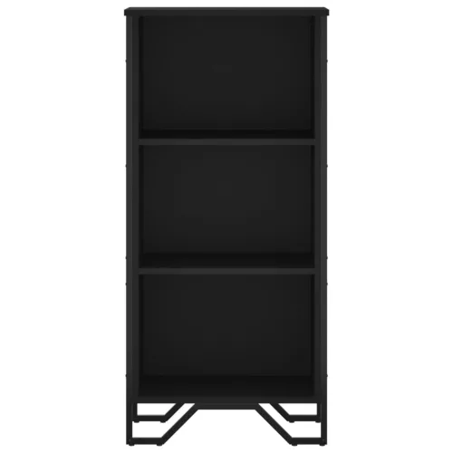  fekete szerelt fa könyvszekrény 50 x 31 x 106 cm