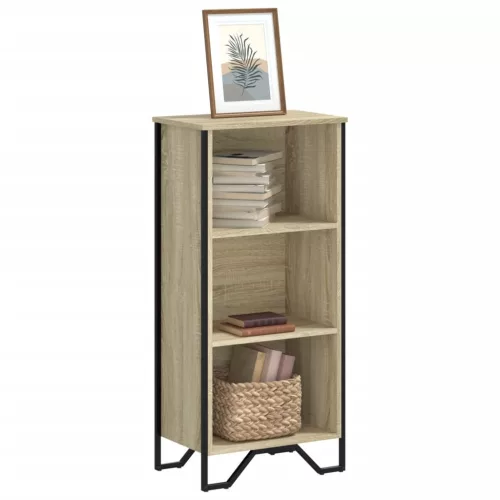  sonoma tölgy színű szerelt fa könyvszekrény 50 x 31 x 106 cm