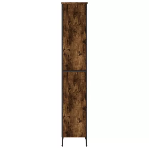  füstös tölgy színű szerelt fa könyvespolc 50 x 31 x 169 cm