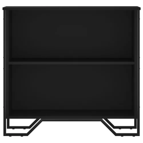  fekete szerelt fa könyvszekrény 80 x 31 x 74,5 cm